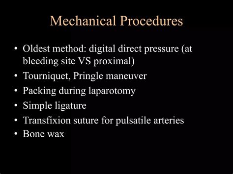 Hemostasis Surgical Bleedin And Transfusion Ppt