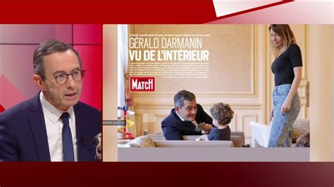 Gérald Darmanin dans Paris Match Il y a une mise en scène