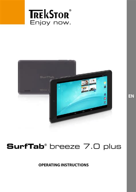 Trekstor Surftab Breeze 7 0 Plus Operating Instructions