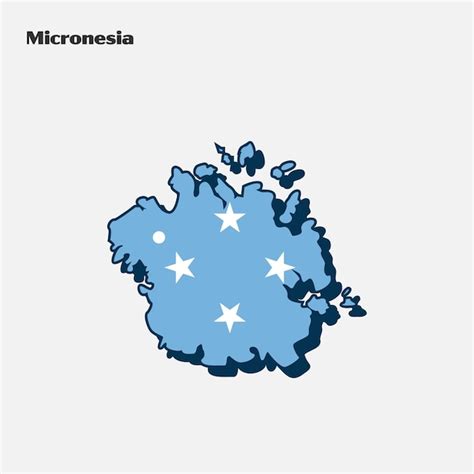 Premium Vector Micronesia Nation Flag Map Infographic