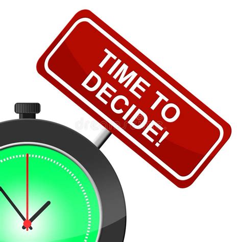 Time To Decide Indicates Option Uncertain And Evaluation Stock