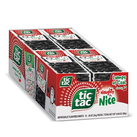 Amazon Tic Tac Naughty Or Nice Lumps Of Coal Cherry Mints