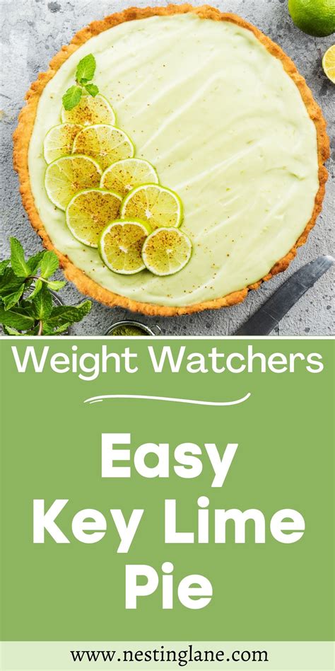 Easy Weight Watchers Key Lime Pie Recipe Nesting Lane