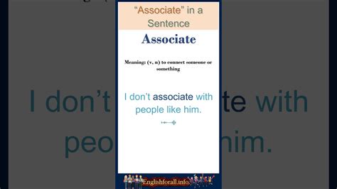 Associate Meaning Associate In A Sentence Most Common Words In