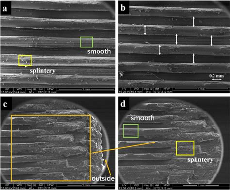 Sem Images Of The Tensile Fracture Surface Of One Pla T Specimen A