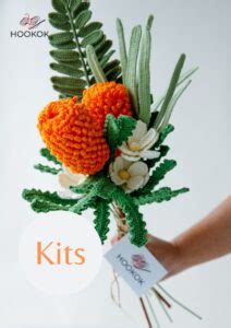 Banksia Ericifolia And Gesang Bouquet Kit With Pdf Pattern Hookok