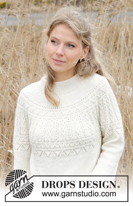 Avalanche Sweater Drops Free Knitting Patterns By Drops Design