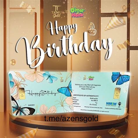 1g Happy Birthday Gold Bar By Tamu Gold Hobbies And Toys Collectibles