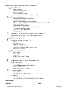 Fillable Online Safety Caltech Injury And Illness Prevention Program