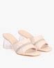 Buy Nude Heeled Sandals For Women By Outryt By AZORTE Online Ajio