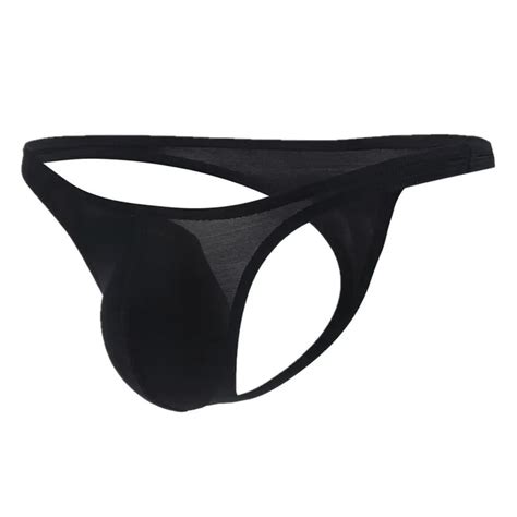 Men Sexy Gay Pouch Transparent See Through Underwear Mesh Male Underpants Briefs Bulge