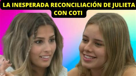 LA INESPERADA RECONCILIACIÓN DE JULIETA CON COTI EN SU INGRESO A GRAN