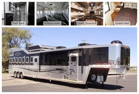 Horse trailer with living quarters