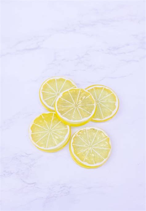 Fake Lemon Slices Lemon Tier Display Artificial Lemon Slice Lemon