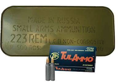 TulAmmo 223 Remington 5 56 NATO Full Metal Jacket 55 Grain 500