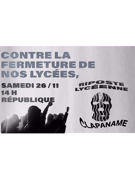 Face A Loffensive En Cours Riposte Lycéenne 🔴 Info Libertaire