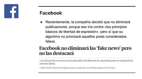 Las Grandes Plataformas Contra Las Fake News Ppt