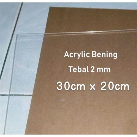 Jual Akrilik Potongan Ukuran Cm X Cm Tebal Mm Bening Acrylic