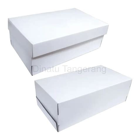 Dus Kardus Box Inner Box Tempat Sepatu Polos Putih Lazada