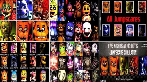 Every Fnaf Animatronic In 10 Minutes Fnaf 1 2 3 4 5 6 Ucn Vr Security