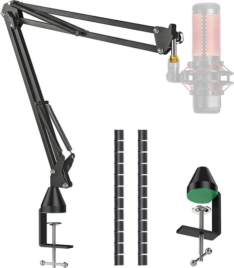 ZealSound Mikrofon Arm HT35 Mikrofonarm Ständer mit einstellbar RGB