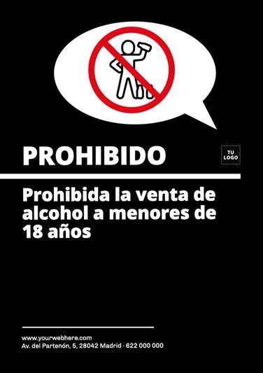 Carteles De Prohibida La Venta De Bebidas Alcoh Licas A Menores Editables