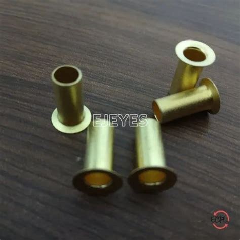 12mm Brass Tube Tubular Rivets Golden टयबलर रवट Ejeyes