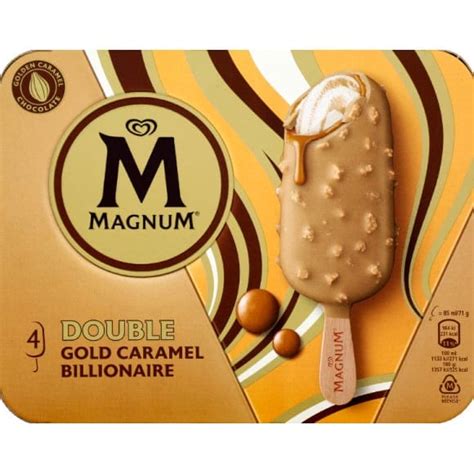 Magnum B Tonnets De Glace Double Gold Caramel Billionaire Monoprix Fr