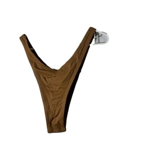 SKIMS Swim Skimsnew 2x Almond Micro Tanga Bikini Bottom Poshmark