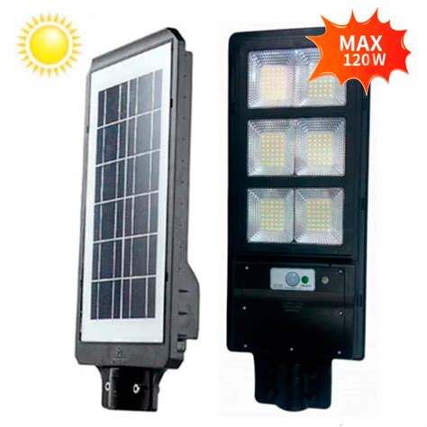 Ripley Farola Solar Con Panel Solar Lampara Led Con Sensor Movimiento