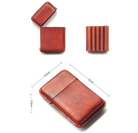 Handmade Genuine Leather Cigarette Case Feelgift