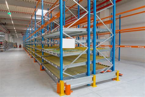 Gravity Flow Rack stock photo. Image of rollers, logistic - 208839244