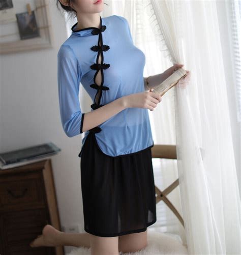 Sexy Women Lingerie Exotic Chinese Qipao Nightwear G String Cosplay School Girls Ebay