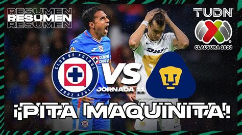 Resumen Cruz Azul Vs Pumas Liga Mx CL2023 J11 TUDN YouTube