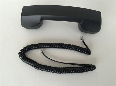 Amazon The Voip Lounge Replacement Black Handset With Curly Cord