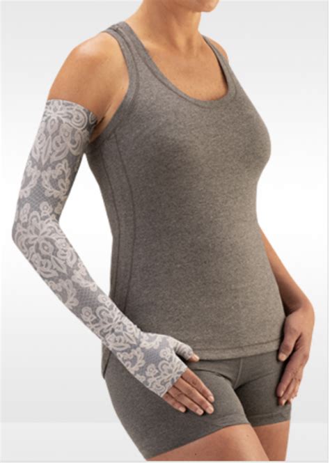 Juzo Soft Arm Sleeve Print Series Vintage Lace Body Works Compression