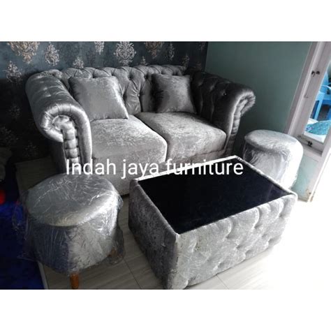 Jual Sofa Turkey 1 Kursi 2 Seater Dan 2 Stoll 1 Meja Shopee Indonesia