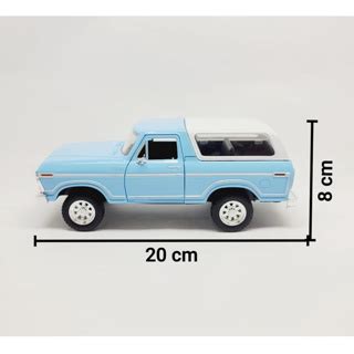 Miniatura Caminhonete Ford Bronco Metal Cole O Shopee Brasil