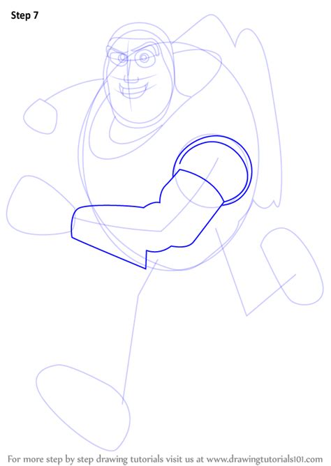 Step By Step How To Draw Buzz Lightyear From Toy Story