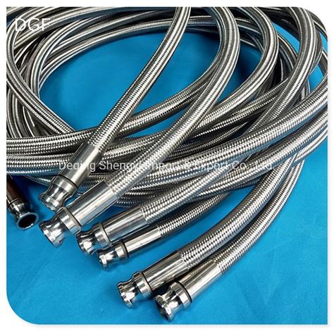 316 Ss Wire Braiding Teflon Convoluted Tubing Hose China Teflon