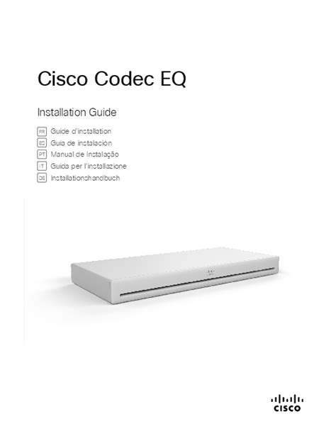 cisco codec eq video conferencing device installation guide