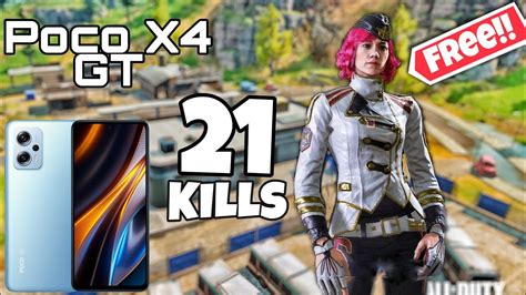 POCO X4 GT FPS METER FPS TEST In Call Of Duty Mobile Free Vivian