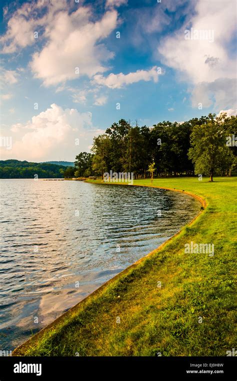 The Shore Of Lake Pinchot At Ford Pinchot State Park Pennsylvania