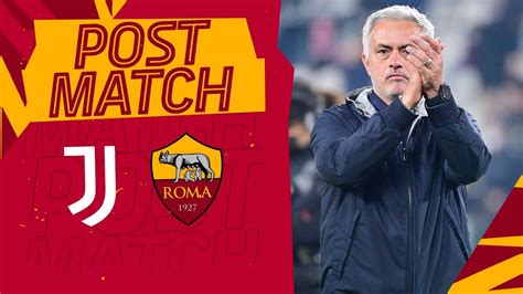 Jos Mourinho Intervista Post Juventus Roma Youtube