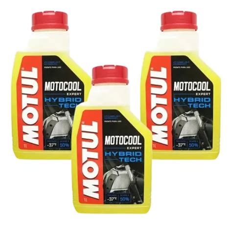 Kit 3 Fluido Radiador Aditivo Motul Motocool Expert Moto Frete grátis