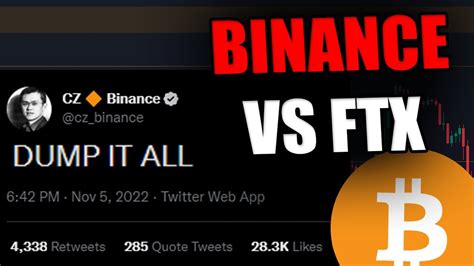 THINGS ARE ESCALATING FOR THE CRYPTO MARKET Cz Binance Vs FTX YouTube