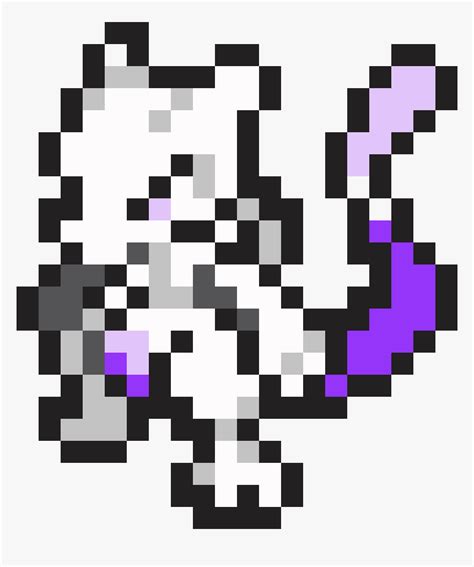 Mewtwo Pixel Art Pokemon Mewtwo Transparent Png –, 55% OFF