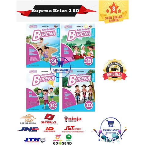 Jual BUPENA 3A 3B 3C 3D BUKU ERLANGGA PENILAIAN KELAS 3 SD MI K13