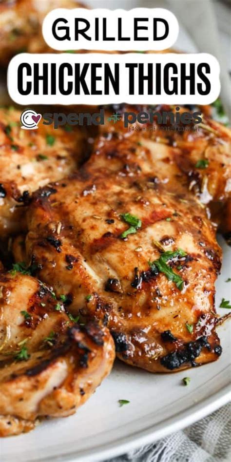 Grilled Chicken Thighs Are Soaked In A Balsamic Rosemary Marinade Then Grilled These Are