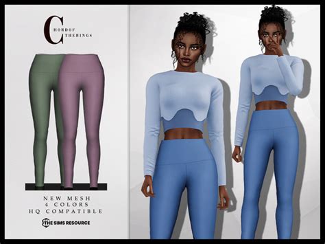 The Sims Resource High Waist Leggings B 102